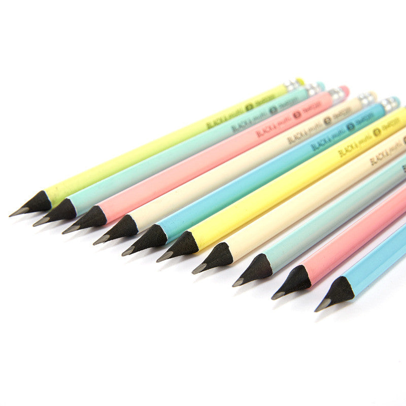HB Wooden Pencils with Eraser – Sharpened Graphite Pencils for School & Office