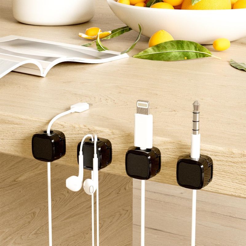 2-Pack Magnetic Cable Clips β Desk Cord & Cable Management Organizer | Efficient Office" - My Store