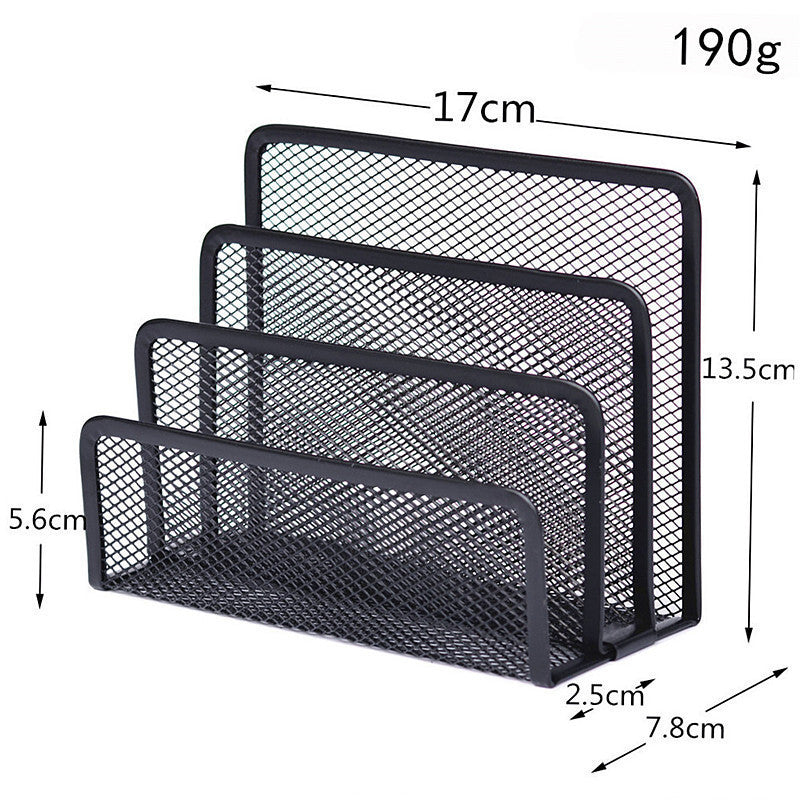 Sleek Metal Mesh Desk Organizer – Declutter with Style! - My Store
