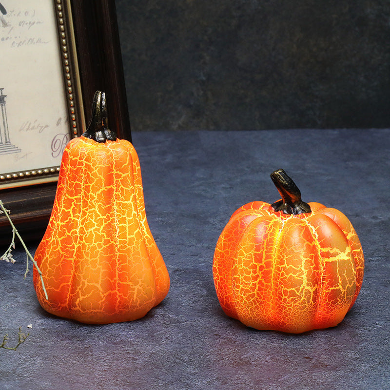 3-Piece LED Pumpkin Lantern Set – Warm Glow Halloween Desk & Home Décor