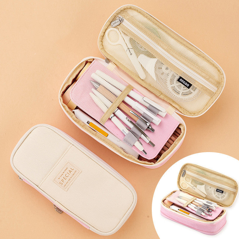 Student Pencil Case – Zippered Stationery Bag for School