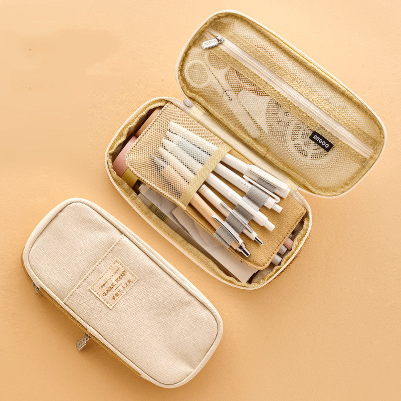 Student Pencil Case – Zippered Stationery Bag for School