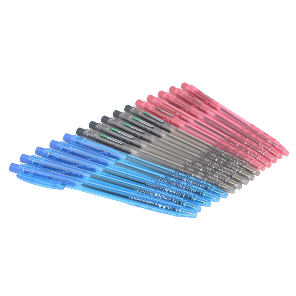 3-Pen Essentials Set — Black, Blue & Red Ballpoint Pens for Office, School & WFH - My Store