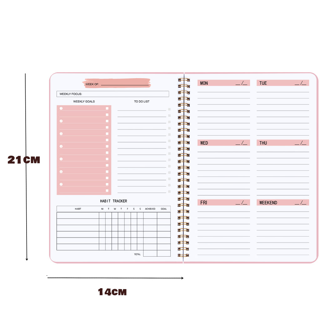 A5 Agenda Planner Notebook – Daily Planning & Notes