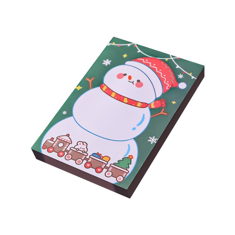 Christmas Cartoon Sticky Notes – Cute Tear-Away Mini Notepad