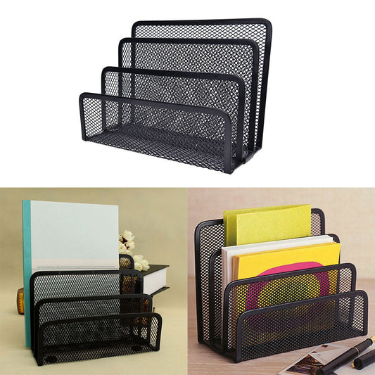 Sleek Metal Mesh Desk Organizer – Declutter with Style! - My Store