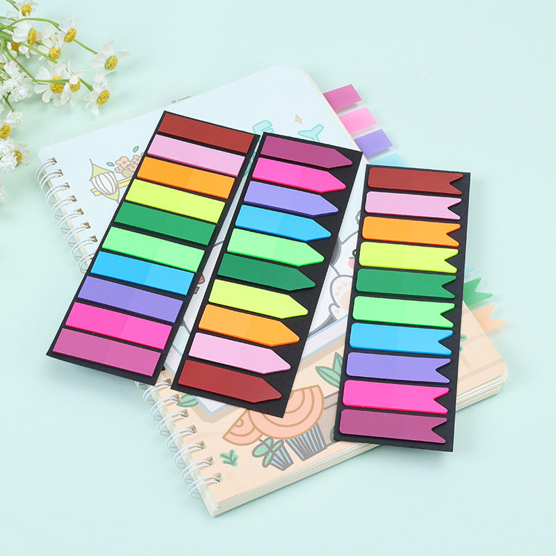 Transparent Sticky Notes – 10 Color Morandi Page Markers