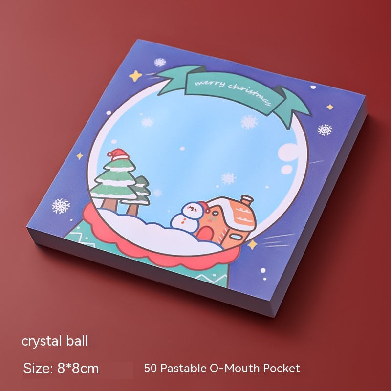 Christmas Cartoon Sticky Notes – Cute Tear-Away Mini Notepad