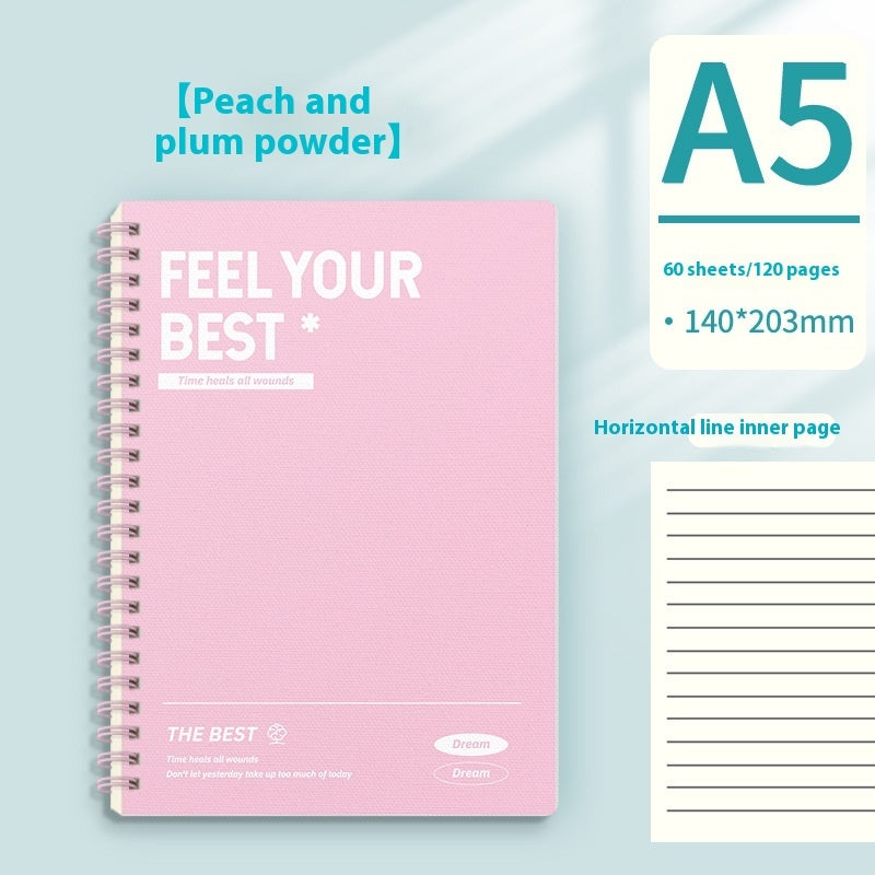 Coil Notebook B5 Color A5 Exquisite Large Capacity Notebook Thickened Spiral Noteboy - My Store