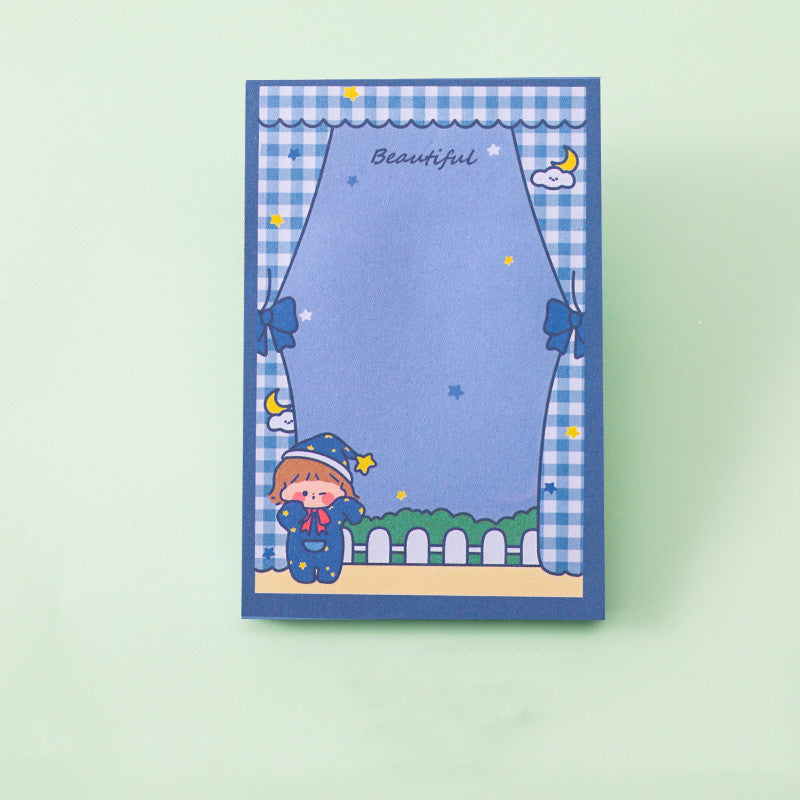 Cute Cherry Bear Sticky Notes – Tear-Away Mini Notepad for School, Office & Study