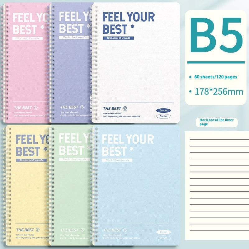 Coil Notebook B5 Color A5 Exquisite Large Capacity Notebook Thickened Spiral Noteboy - My Store