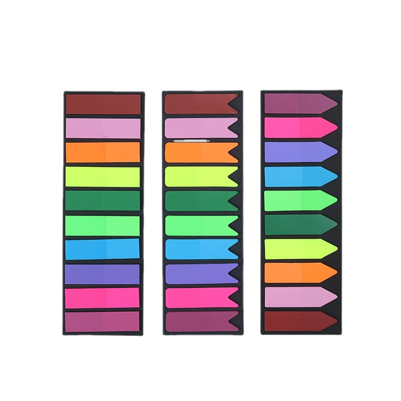 Transparent Sticky Notes – 10 Color Morandi Page Markers